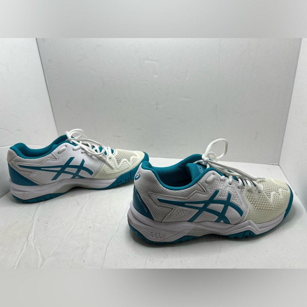 ASICS GEL-Resolution 8 GS Tennis Shoes Sneakers Size 4 1044A018